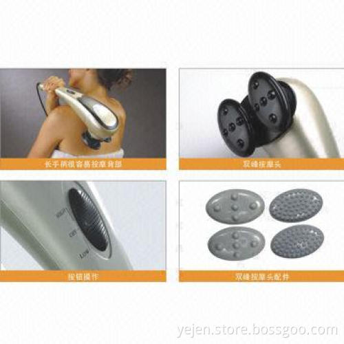 Big Twin Peak Handheld Massager with Snap Switch Control and 75dB Noise